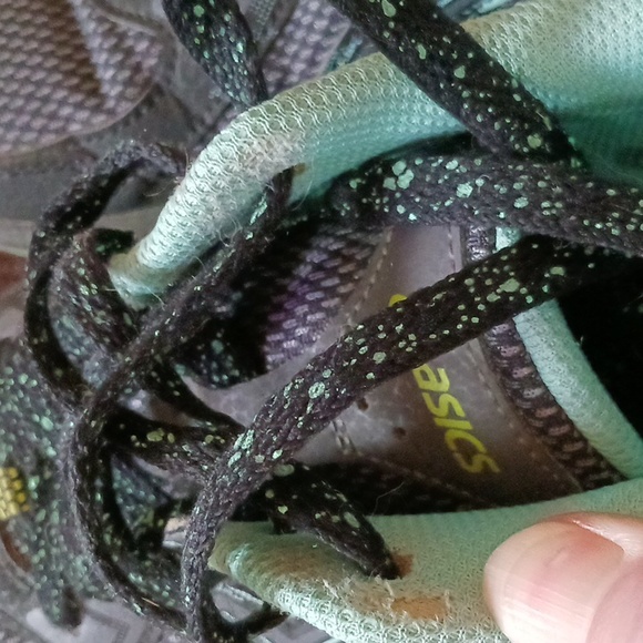 ASICS Gel Venture-6 Mint Green/Grey Tennis Shoes Sz 7.5 - Picture 13 of 14